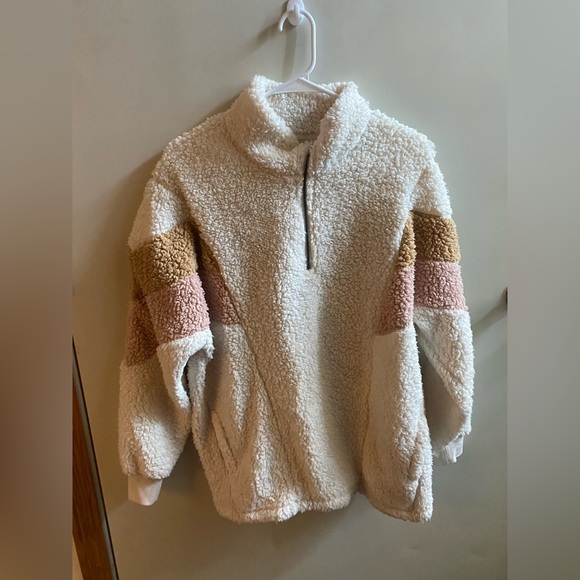 Fluffy Two Tone Quarter Zip main image 1